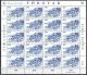 Czeslaw Slania.Faroe Islands 1981. Old Tórshavn . Michel 59-62  Full Sheet  MNH.  Signed. - Féroé (Iles)