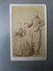 CDV Photo Second Empire Gendarme Avec Sa Femme Et Enfant à Beauvais - Guerre, Militaire