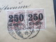 Altdeutschland Württemberg Hochinflation Nr.178 Und 180 Als Waagerechte Paare Behördenbrief An Das Ernährungsministerium - Storia Postale