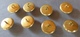 LOT DE 8 BOUTONS DE GENDARMERIE NATIONALE ( 23 Mm ) - Police & Gendarmerie