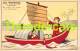 CPA ILLUSTRATEUR VIETNAM KES TRANSPORTS AUX COLONIES ANNAM RIVIERE DE HUE LE SAMPAN ARTIST SIGNED - Viêt-Nam