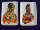 Lot De 2 Anciens Cendriers MEBEL Casablanca Femmes Africaines Costumes Tradition - Other & Unclassified