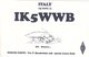 Italian Amateur Radio QSL Card IK5WWB Lucca Italy 1996 Conti Machine Gun Soldier - Radio Amateur