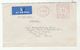 1949 Air Mail  GB COVER  METER Stamps  1/0 U551 London EC3 To USA Airmail Label - Covers & Documents