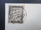 Panama 1885 Stempel Agencia Postal Nacional Panama Briefstück Mit Franz. Portomarke Nr. 18 Großes Briefstück / Vordersei - Panama