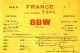 R 166 / CARTE FICHE RADIO AMATEUR     8. B W.  CAEN - Radio Amateur