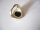 Delcampe - Herren-Ring Mit Onyx-Platte   (551) Preis Reduziert - Rings