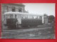 50 - BARFLEUR - PHOTO CARTONNEE - 14 X 9 - AUTORAIL PROTOTYPE " LA NORMANDE " EN GARE BARFLEUR EN 1935 - " TRES RARE " - Barfleur