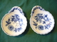 2x Porzellan Muschelschalen (587) - Meissen (DEU)