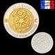 1 Pièce Plaquée OR Et ARGENT ( GOLD And SILVER Plated Coin ) - Tarot Divination Constellations - Altri & Non Classificati