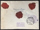 TURQUIE Lettre N°83 X2 & 84 De L'ambassade De France Oblitéré De Pera Cachet Bleu Pour La France - Briefe U. Dokumente