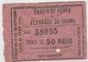 Portugal Elevador Do Carmo Transfer. Carris De Ferro Lisboa Bilhete 50 Reis.tram Ticket (crc 1905) - Europe