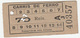 Portugal  Carris De Ferro Lisboa Tram  Ticket 70 Reis Bilhete (crc 1900) - Europe