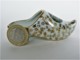 Delcampe - CHAUSSURE MINIATURE DE COLLECTION (26) PORCELAINE DE LIMOGES F. M. - Andere & Zonder Classificatie