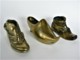 LOT DE 3 CHAUSSURES MINIATURES DE COLLECTION (39) Bronze Doré - Autres & Non Classés