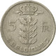 Monnaie, Belgique, 5 Francs, 5 Frank, 1950, TTB, Copper-nickel, KM:134.1 - 5 Francs