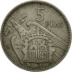 Monnaie, Espagne, Caudillo And Regent, 5 Pesetas, 1959, TTB, Copper-nickel - 5 Pesetas