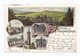 0-6432 OBERWEISSBACH, Lithographie 1902, Postamt, Diaconissenhaus, Kirche, Fröbelthurm... - Oberweissbach