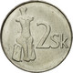 Monnaie, Slovaquie, 2 Koruna, 1995, TTB, Nickel Plated Steel, KM:13 - Eslovaquia