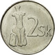 Monnaie, Slovaquie, 2 Koruna, 1995, TTB, Nickel Plated Steel, KM:13 - Slowakije