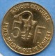 T10/ WEST AFRICA / AFRIQUE OUEST 5 FRANCS 1975 - Autres – Afrique