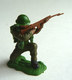 FIGURINE BRITAINS - Swoppet SOLDAT ANGLAIS WWII WWII TIREUR FUSIL A GENOUX SUR LE COTE - Army