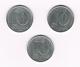 =&    D.D.R.3 X 10 PFENNIG  1970/71/72  A - 10 Pfennig