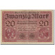 Billet, Allemagne, 20 Mark, 1918-02-20, KM:57, TB+ - 20 Mark