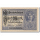 Billet, Allemagne, 5 Mark, 1917-08-01, KM:56b, NEUF - 5 Mark