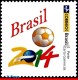 Delcampe - Ref. BR-CUP-FULL BRAZIL 2014 FOOTBALL-SOCCER, WORLD CUP CHAMPIONSHIP,, FIFA, FULL SET OF CUP,MNH 53V Sc# 3265+68+70 - Unused Stamps