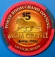 $5 Casino Chip. MGM Grand, Las Vegas, NV. Poker Room Grand Opening 2005. M72. - Casino