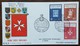 ORDRE DE MALTE - FDC 1966 - YT N°5, 7, 9 - Série Courante - Malta (Orde Van)