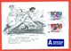 Iceland 1998. The Olympics In Nogano. Complete Series. Envelope Passed The Mail. Airmail. - Cartas & Documentos