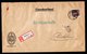 A5619) DR R-Brief Hannover 6.1.27 N. Bückeburg EF Mi.396 - Storia Postale