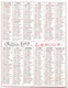 Kalender Calendrier - 1983 - Pub Reclame Chicorée Leroux - Petit Format : 1981-90