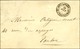 Càd TOULON / CAMP DE PORQUEROLLES Sur Lettre Avec Timbre Manquant Et Texte Daté De Porquerolles Le 29 Août 1856. Excepti - Army Postmarks (before 1900)