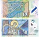 Macedonia - Pick New - 10, 50 Denari 2018 - Unc - Set 2 Banknotes - Macedonia Del Nord
