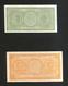 ITALIA - 1 & 2 LIRE ITALIA LAUREATA - (Firme: Bolaffi / Cavallaro / Giovinco - Decr. 23/11/1944) Lotto Di 2 Banconote - Italia – 2 Lire