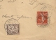 PAPIER D'AFFAIRE, TAXE 10C,  ST JEAN D'ANGELY Charente Inférieure Sur Enveloppe BEAUVAIS S MATHA - 1859-1959 Lettres & Documents