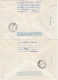 ERRORS, DIFFERENT COLOUR, L-39 PLANE, REGISTERED COVER STATIONERY, ENTIER POSTAL, 2X, 1996, ROMANIA - Plaatfouten En Curiosa