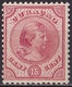 Curacao  1892-95 Prinses Wilhelmina 15 Cent Karmijn NVPH 21 Ongestempeld - Niederländische Antillen, Curaçao, Aruba