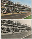 24 Heures Du Mans . 2 Cartes Couleur Et Noir Et Blanc Depart 1957 Panhard - Le Mans