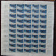 FEUILLE De 50 TIMBRES " NORATLAS " POSTE AERIENNE PA N° 38 NEUF ** LUXE COIN DATÉ 17-3-64 (1964) NUANCE FONCÉE OUTREMER? - Feuilles Complètes