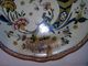 ANCIENNE PETITE ASSIETTE GIEN CORNE D'ABONDANCE PAILLON TAMPON ECN SIGNEE YV  DIAMETRE 21.7 Cm Environ - Gien (FRA)