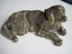 Ancien Encrier En Bronze Chien Labrador Couché 13 Cm 290 Gr  T.B.E. Bel Objet De Vitrine - Inkwells