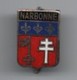 Insigne De Revers à  épingle/Ecusson/NARBONNE/  Bronze Cloisonné émaillé/ Vers 1930-1950       MED259 - Autres & Non Classés