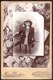 VIEILLE PHOTO CABINET MONTEE SURREALISME  - FILLETTE MODE VICTORIEN - VICTORIAN  - PHOTO BECKER BRUXELLES - 16.5 X 10.5 - Alte (vor 1900)