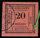 GUADELOUPE - TAXE N°  9 - TYPE 5 - 20 C ROSE - (cote Maury 475€) - Strafport