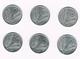 =&   ITALIE  6 X 10 LIRE  1952/53/54/55/56/67 - 10 Lire