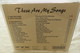 CD "These Are My Songs" Phil Ochs, Jan & Sylvia, Dar Williams, Harry Chapin, Judy Collins And More - Sonstige & Ohne Zuordnung